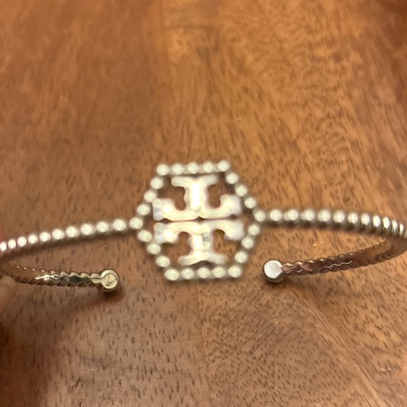 Silver Tory Burch Cuff Bracelet - Picture 3 of 4